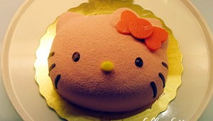 Cake in Hello Kitty Cafe Taipei