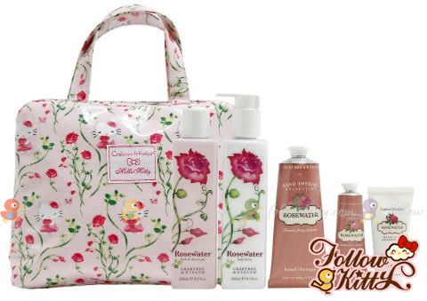 Crabtree & Evelyn Rosewater X Hello Kitty Set