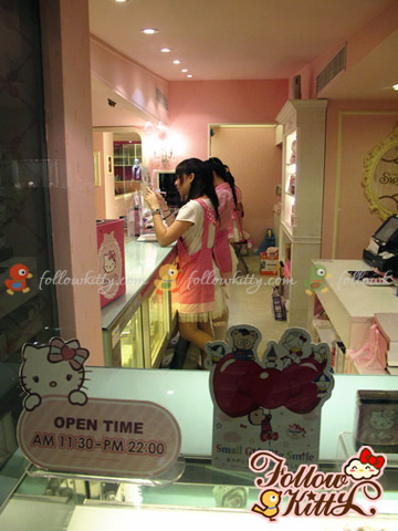 Behind the Counter and Cake Display (Hello Kitty Sweets Cafe)