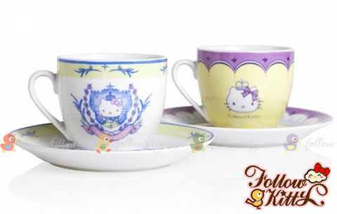 Crabtree & Evelyn Princess Day X Hello Kitty Cups and Saucers