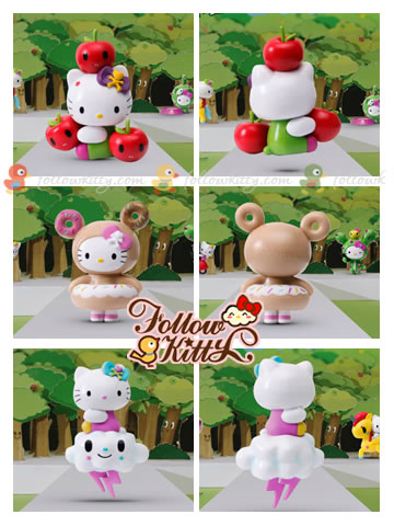 7-Eleven Hello Kitty X tokidoki : Apple Kitty, Donut Kitty, Magic Cloud Kitty