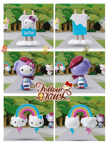 7-Eleven Hello Kitty X tokidoki : Latte Kitty, Adieu Kitty, Rainbow Kitty