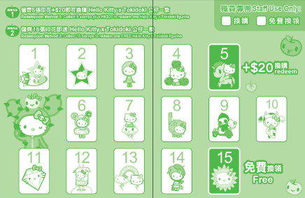 7-Eleven Hello Kitty X tokidoki Stamp Collection Card