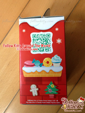 Side of The Box of 7-Eleven Hello Kitty Sweet Delight Xmas Edition