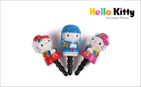 穿著韓服的Hello Kitty手機防塵塞