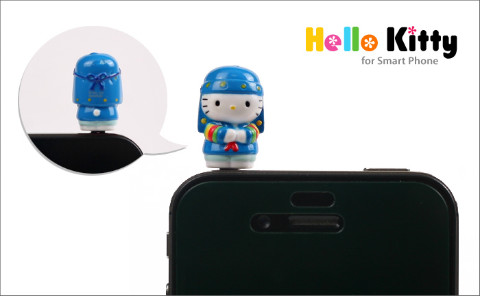 Korean Hanbok-clad Hello Kitty iPhone Plugy - Blue