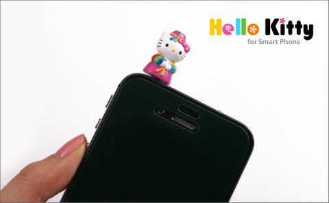 穿著韓服的Hello Kitty手機防塵塞