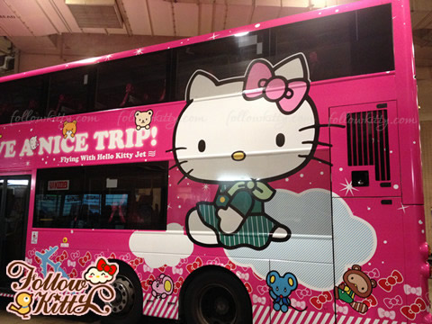 Eva Air Hello Kitty Jet Theme Bus