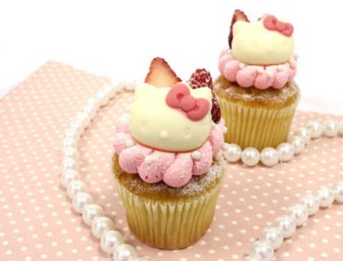 Cloudy x Hello Kitty Cupcakes - Kawaii Strawberry