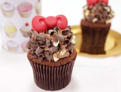 Cloudy x Hello Kitty Cupcakes - Expresso Chocolate Cupcake