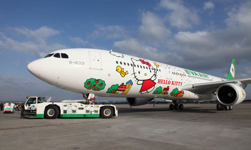 Eva Air Hello Kitty Airbus A330 Plane