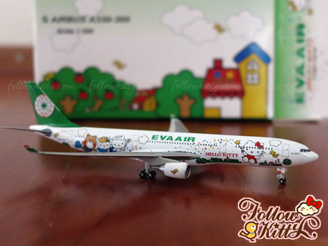 Eva Air Hello Kitty Airbus A330 Plane Model