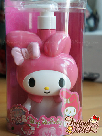 My Melody Shower Gel with Figure Dispenser Bottle