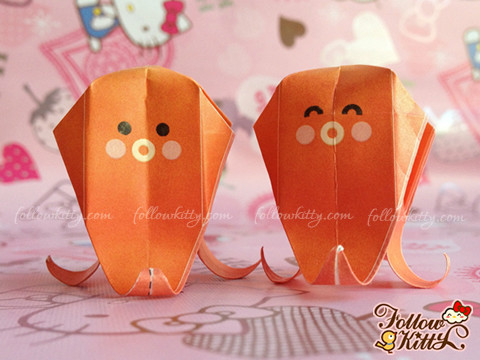 Hello Kitty Bento Paper Craft Origami