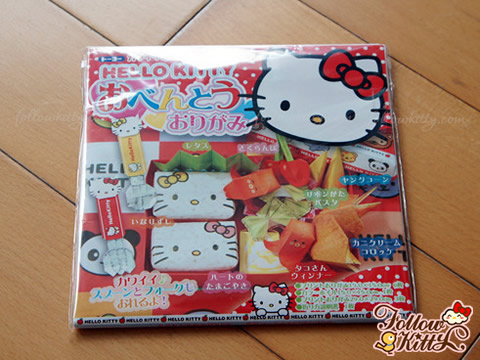 Hello Kitty便當手工摺紙正面