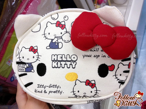 Hello Kitty Canvas Large Cosmetics Pouch