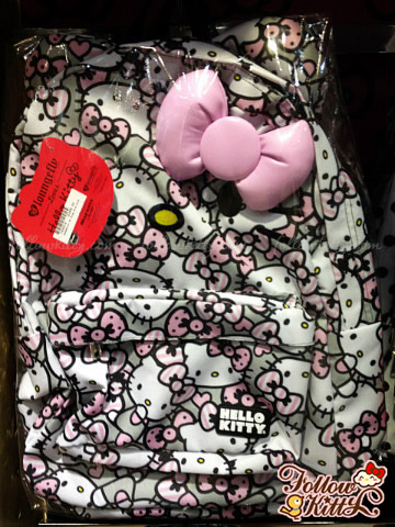 Loungefly Hello Kitty Pink/Grey/White All Over Print Backpack