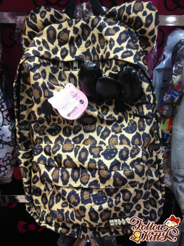 Loungefly Hello Kitty Leopard Nylon Backpack