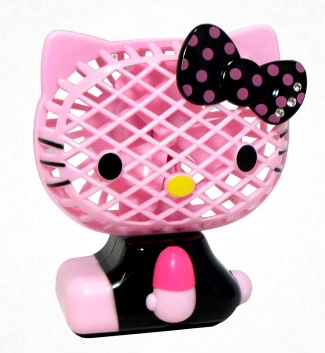 Hello Kitty Mini Potable Desktop Battery Fan Follow Kittyfollow