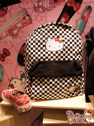 vans checkerboard hello kitty backpack