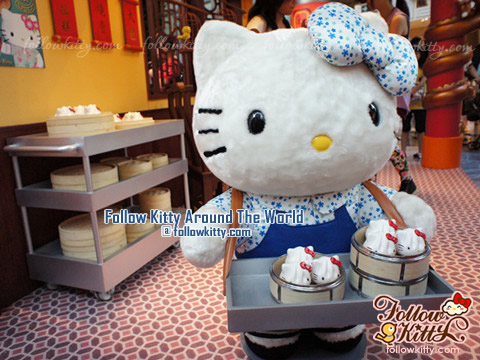 Hello Kitty Is Serving Hello Kitty Buns - Hello Kitty Back to 1960s in Langham Place