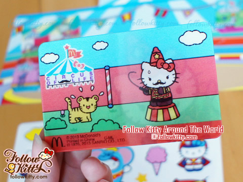 Super Cute Hello Kitty "Circus of Life" Limited Tasty Cards from Hong Kong McDonald's