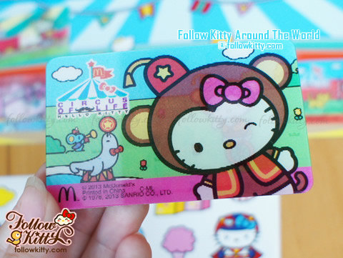 Super Cute Hello Kitty "Circus of Life" Limited Tasty Cards from Hong Kong McDonald's