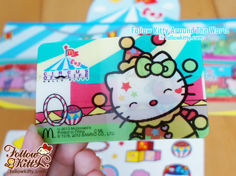 Super Cute Hello Kitty "Circus of Life" Limited Tasty Cards from Hong Kong McDonald's