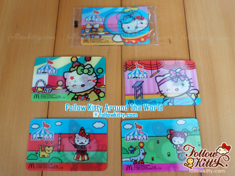 Super Cute Hello Kitty "Circus of Life" Limited Tasty Cards from Hong Kong McDonald's