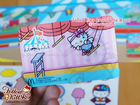 Super Cute Hello Kitty "Circus of Life" Limited Tasty Cards from Hong Kong McDonald's