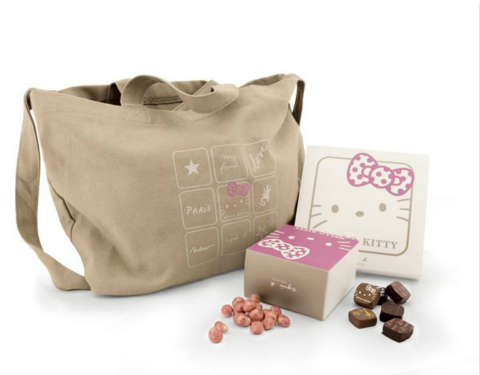 agnès b. DÉLICES x Hello Kitty Limited Tote Bag Praline Gift Set