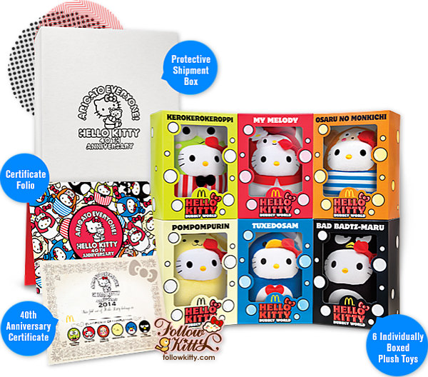 Singapore McDonald's Hello Kitty Bubbly World Collector' Kit