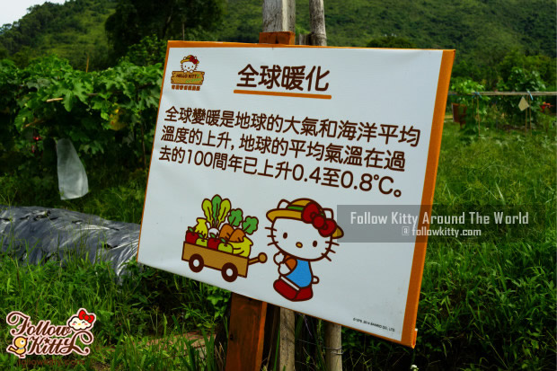 Hello Kitty有機薈低碳農莊小知識告示牌