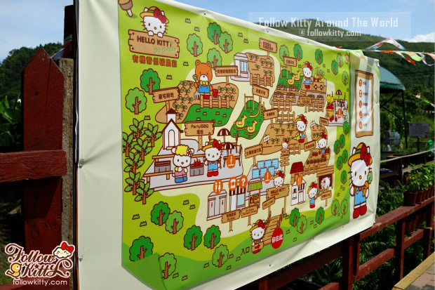 Map of Hello Kitty Go Green Organic Farm