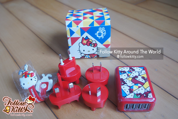  Hello Kitty Travel Adapter with Wire Organizer