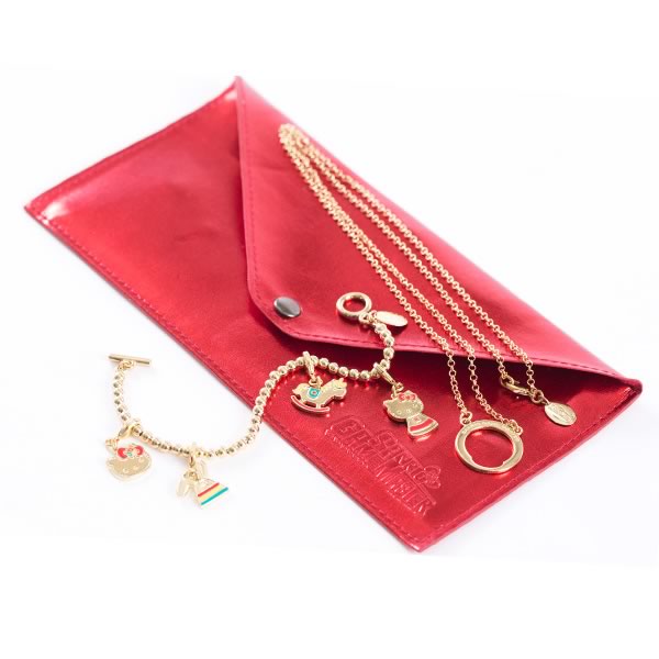 Hello Kitty Necklace & Bracelet Accessory Set